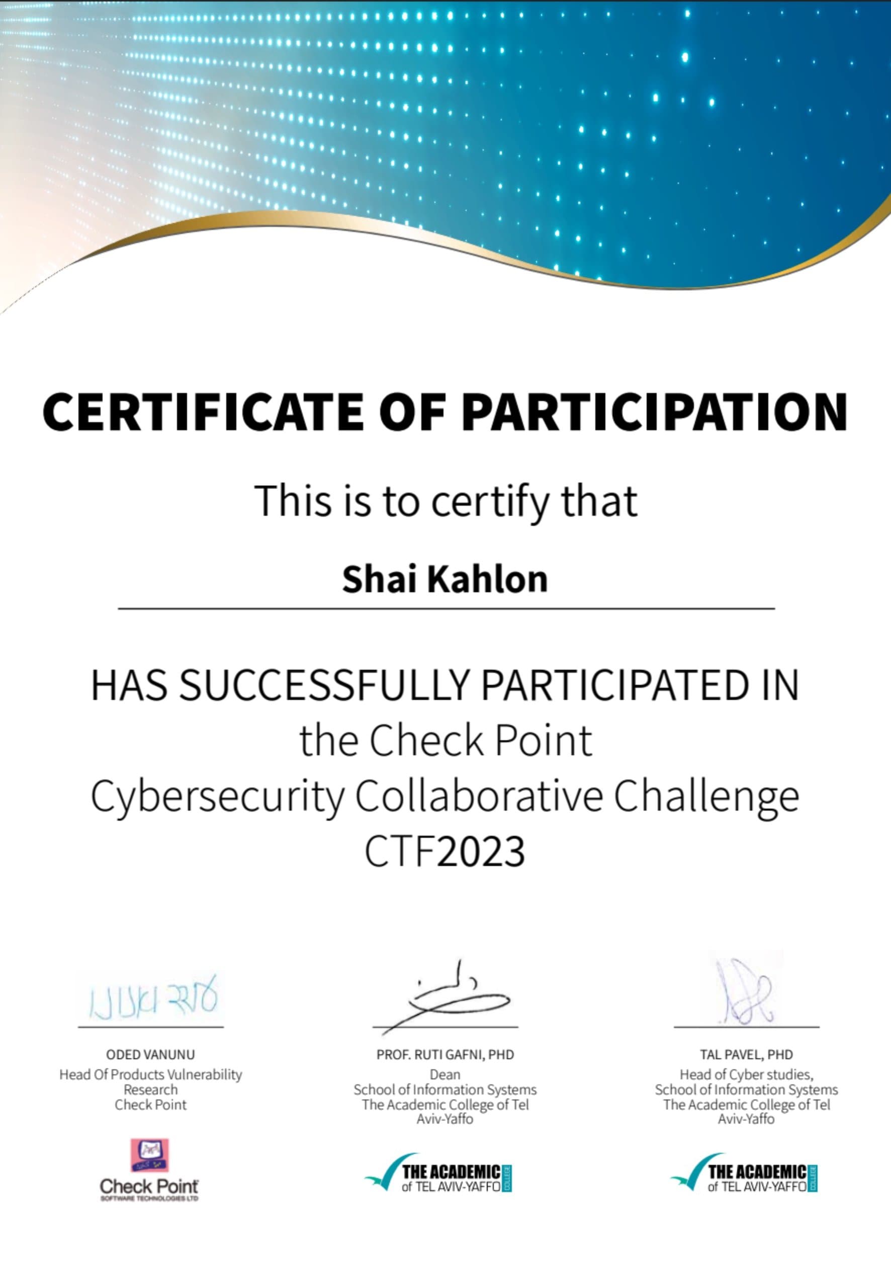 אתגר הסייבר של Check Point