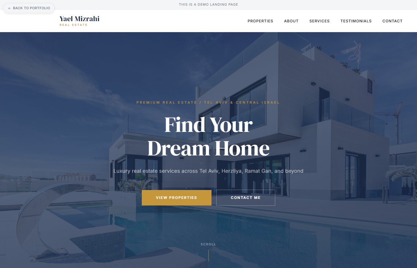 Real Estate Landing Page